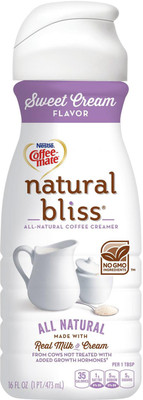 

Nestle Coffee-mate Natural Bliss All-Natural Liquid Coffee Creamer, Sweet Cream - 473ml (16oz)(473 ml)