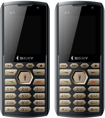 

Ssky K7i Combo of Two Mobiles(Gold & Black)