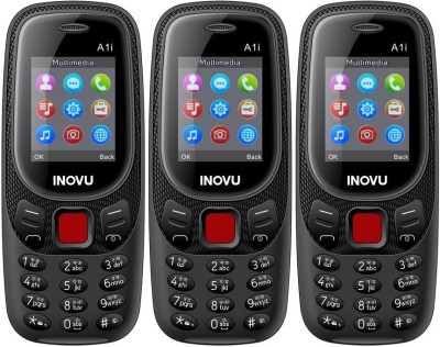 

Inovu A1i Combo of Three Mobiles(Black)