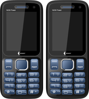 

Ssky N230 Power Combo of Two Mobiles(Blue & Black)
