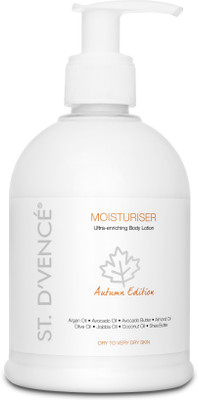 

ST. D'VENCÉ Body Moisturiser Autumn Edition enriched with Argan Oil, Avocado Butter, Avocado Oil for Extremely Dry Skin (Parabens Free | Mineral Oil Free))(300 ml)