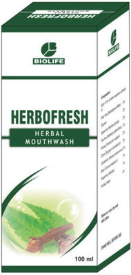 

Bio Life HERBOFRESH MOUTH WASH Pack of 6 - Pippermint(600 ml)
