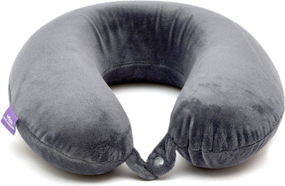 

VIAGGI Memory Foam Travel Neck Pillow - Grey Neck Pillow(Grey)