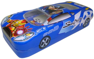 

IndusBay Avengers Cartoon Theme Art Metal Pencil Box(Set of 1, Blue)