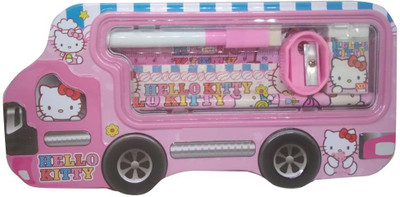 

IndusBay Hello Kitty Cartoon Theme Art Metal Pencil Box(Set of 1, Pink)