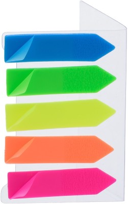 CHROME Neon Flags Arrow 25 Sheets Regular, 5 Colors(Set Of 6, Green, Blue, Pink, Orange, Yellow)
