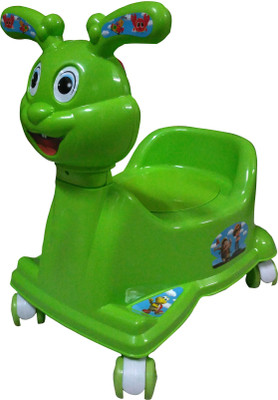 

ATXP High Quality Baby 3 in 1 Rabbit Potty seat with Walking & Sitting Chair_Green Potty Seat(Green)