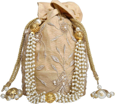 

The Purple Sack Gulbahaar potli bag Potli(Gold)