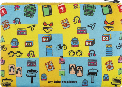 

Intelligent Idiots Doddle Print Pouch(Multicolor)