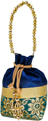 

Bagaholics Ethnic Silk Potli Batwa Potli(Multicolor)