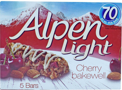 

Alpen Light Cherry Bakewell, 5 Bars - 95g Protein Bars(95 g, Cherry)