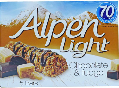 

Alpen Light Chocolate & Fudge, 5 Bars - 95g Protein Bars(95 g, Chocolate & Fudge)