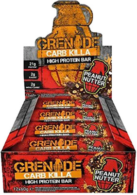 

Grenade Carb Killa High Protein Bar, Peanut Nutter - 720g (12 x 60g) Protein Bars(720 g, Peanut Nutter)