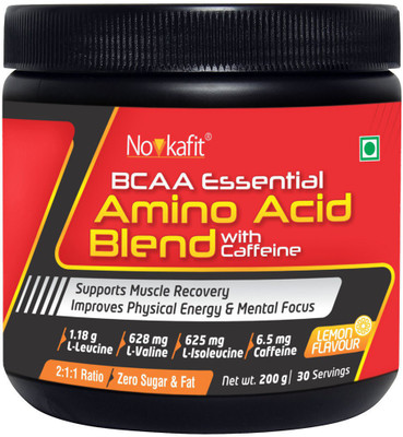 

Novkafit BCAA Essential Amino Acid Blend + Caffeine BCAA(200 g, Lemon)