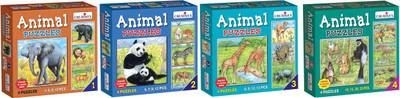 

Creatives Combo of Animal Puzzles no. 1,2,3 and 4 no.(4 Pieces)