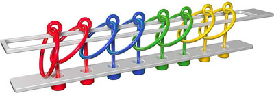 

ROBOGOYO Colorful Unique 8 Ringed Puzzle Toy(1 Pieces)