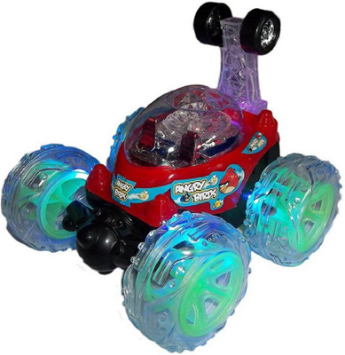 

Hytech Angry Birds Remote Control Stunt Car With 360' Rotation & Led Lights and Music(Multicolor)