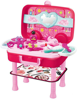 

Webby Girls Make up Pretend Play Toy Portable Plastic Cosmetics Case Educational Toy