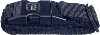 

EZ Life Travel Safety - Nylon Strength Travel Belt Luggage Strap with Combination Lock - Black Luggage Strap(Black)