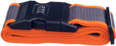 

EZ Life Travel Safety - Nylon Strength Travel Belt Luggage Strap with Combination Lock - Orange & Beige Luggage Strap(Orange)