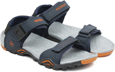 Asian Men Navy Orange Sports Sandals