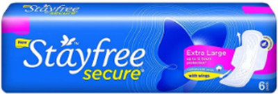 

stayfree Secure Cottony Soft Sanitary Napkin Sanitary Pad(Pack of 6)
