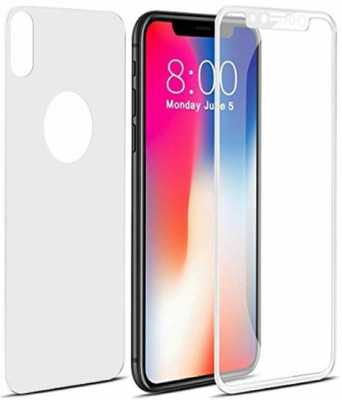realtech Front and Back Tempered Glass for Apple iPhone X(Pack of 1)