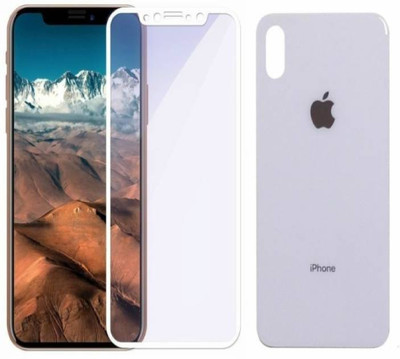 realtech Front and Back Tempered Glass for Apple iPhone X(Pack of 1)
