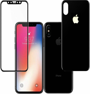 realtech Front and Back Tempered Glass for Apple Iphone 10(Pack of 1)