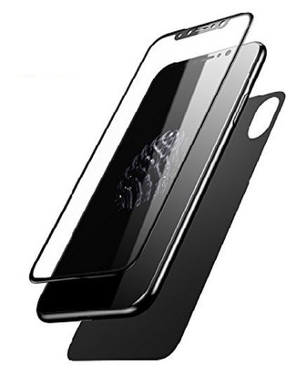 realtech Front and Back Tempered Glass for Apple Iphone 10(Pack of 1)