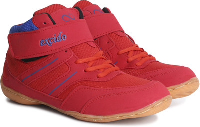 

excido Boys Velcro Running Shoes(Red