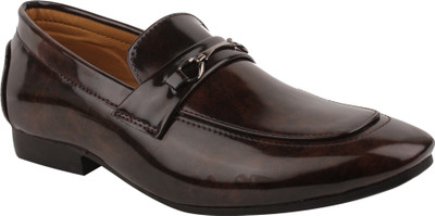 

MILES FOOTWEAR Men Synthetic Leather Slip-On Formal Loafer Slip On For Men(Brown, Black