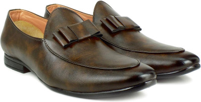 

Dockstreet Ripley Series Genuine Suede Leather Corporate Casuals For Men(Brown