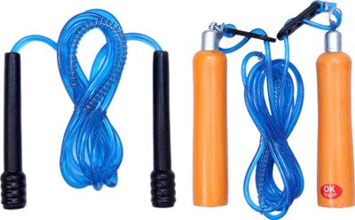 

Sportshour PWBR-02 Freestyle Skipping Rope(Blue, Length: 275 cm), Black;blue