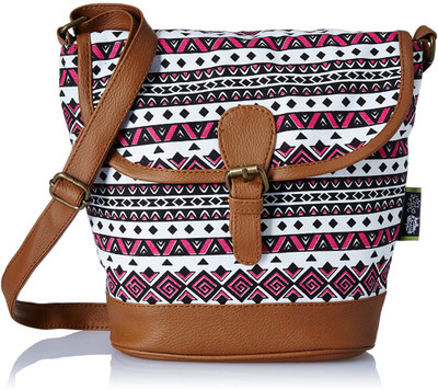 

Kanvas Katha Women Casual Multicolor Canvas Sling Bag