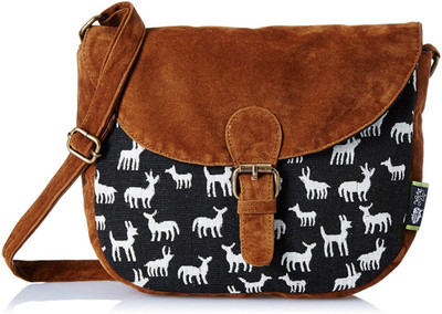 

Kanvas Katha Women Casual Multicolor Canvas Sling Bag