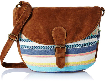 

Kanvas Katha Women Casual Multicolor Canvas Sling Bag