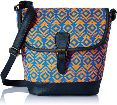 

Kanvas Katha Women Casual Multicolor Canvas Sling Bag