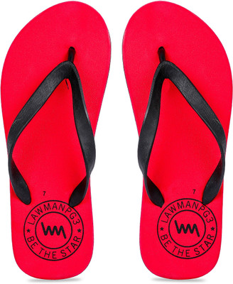 

LAWMAN PG3 Flip Flops, Red