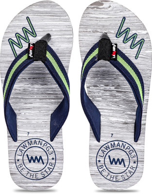 LAWMAN PG3 Flip Flops, Grey & blue
