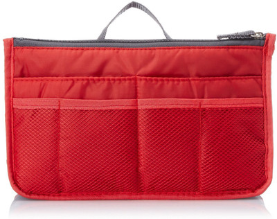 

Everbuy Multipurpose Cosmetic Makeup Multi utility Pouch Travel Toiletry Kit Pouch -Red Travel Toiletry Kit(Red)