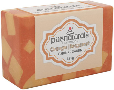 

Pure Naturals Chunks Soap Orange | Bergamot - 125g--Set of 4(125 g, Pack of 4)