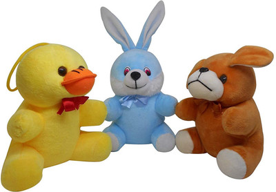 

Natali Traders Soft Toys Combo for Kids/Girls/Babies | Soft Toys Combo of Rabbit and Duck - 15 cm(Multicolor)