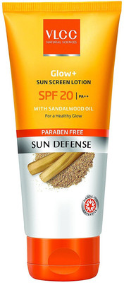 

VLCC Glow+ Sun Defense Sun Screen Lotion - SPF 20 PA++(100 ml)