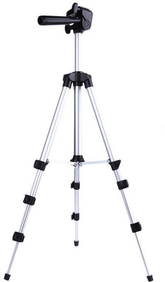 

Inditrust Portable Tripod 3110 40.2 Inch for smartphone iphone camera with Aluminum legs Three-Dimensional Head & Quick Release Plate Tripod(Black and Silver, Supports Up to 1500 g)