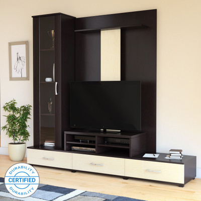 Flipkart Perfect Homes Paradiso Engineered Wood TV Entertainment Unit(Finish Color - Wenge)