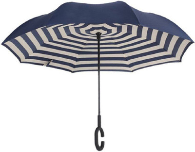 

AASA umbrella, Double Layer Inverted Reversible No Drip Umbrella with C shape Handle - Multi Color Umbrella(Blue)
