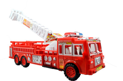 

Breno Fire Rescue truck, fire fighter, Push and Go toy for kids, fire truck for kids, friction toys for kids Red color(Red)