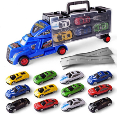 

Webby Transport Car Carrier Truck - With 6 Stylish Racing Cars(Multicolor)