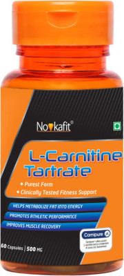 

Novkafit L-Carnitine Tartrate - 60 Capsules (with Carnipure® | High Quality L-Carnitine from Lonza, Switzerland)(60 No)